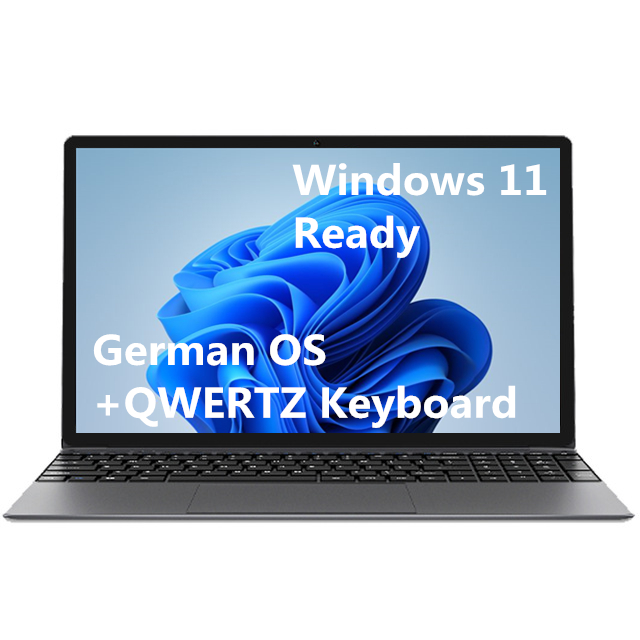 High Quality i3 i5 i7 J4125 8GB Ram 15.6 inch Laptop with Japanese German Italian Spanish French Keyboard System